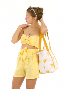 Double gauze - Popcorn jaune